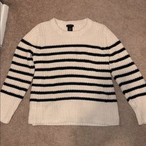 Striped chunky knit Sweater | Ann Taylor Factory